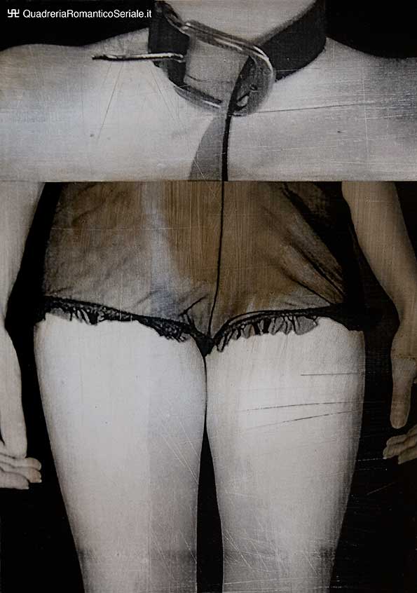 cinghia al collo e cosce con shorts