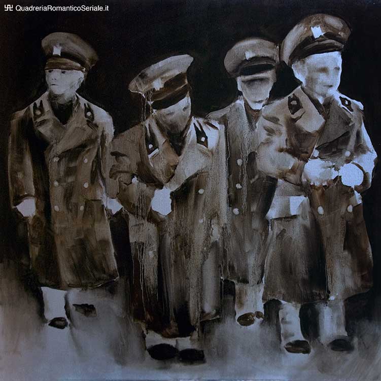 quattro maschietti collegiali in divisa